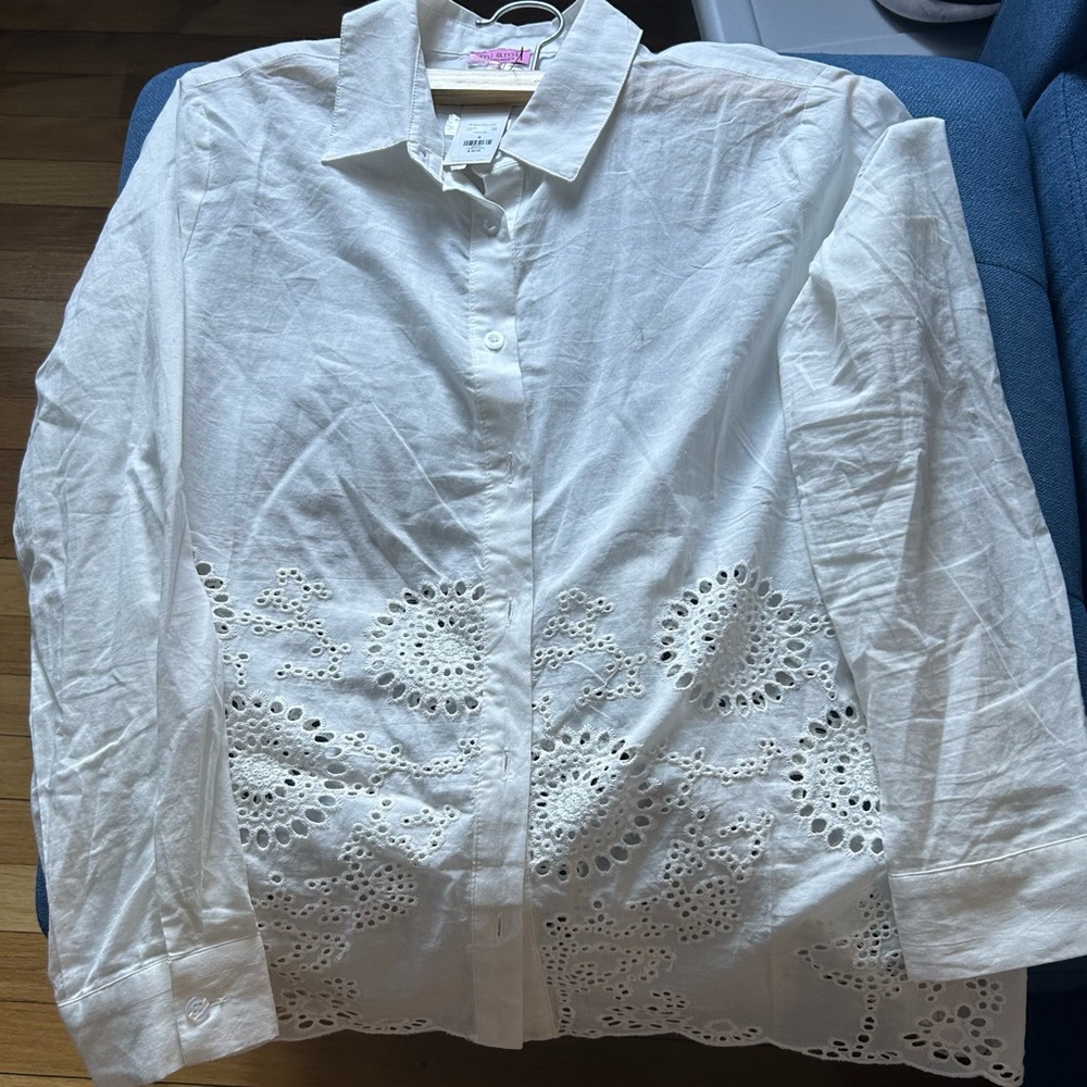 A white shirt with details